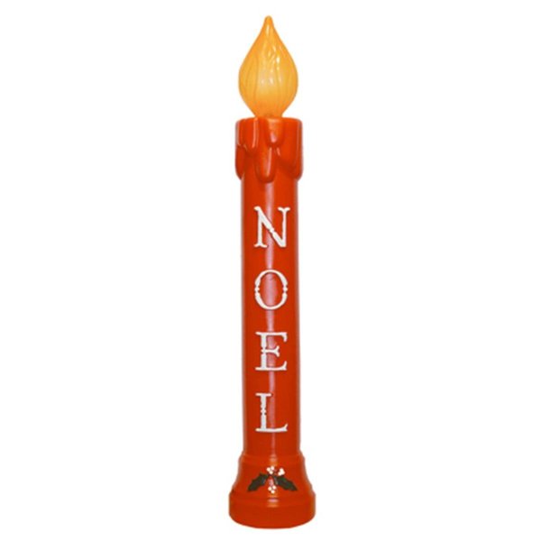 Union Products 39 in. Lighted Noel Candle Red Statue 207039